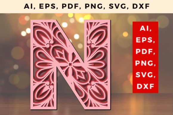 Download Layered&nbsp;N&nbsp;Letter&nbsp;Mandala SVG - Premium Resources