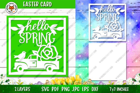 Download Hello Spring Card DIY,Easter Card Paper - Diy Collection