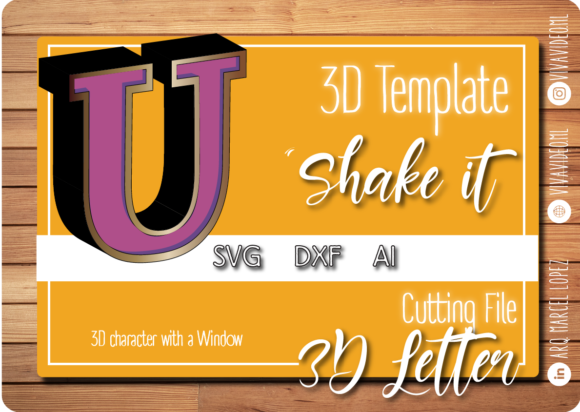Download 3D Letter with Window: U - Premium Resources