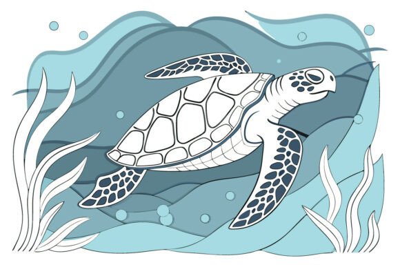 Download Sea Turtle 3D SVG Multilayer PaperCut - 3d svg Collection