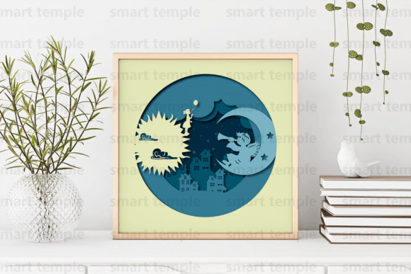 Download Sun Moon 3d File for Cricut,Sun Moon Svg - Premium Resources