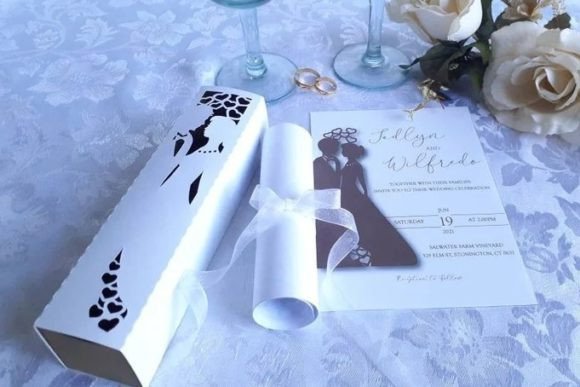 Download Bride and Groom Invitation Box - Premium Resources