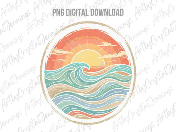 Download Round Ocean Wave Sun Summer Beach PNG - Beach Collection