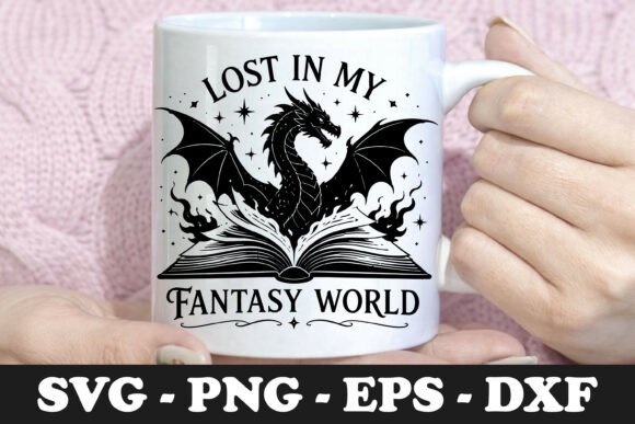 Download Lost in My Fantasy World | Dragon SVG - Dragon svg Collection