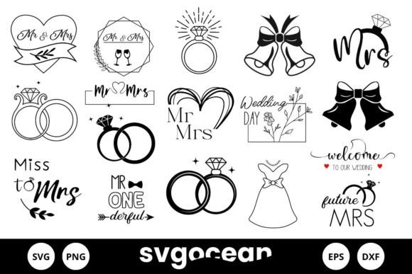 Download Wedding Svg Bundle | Clipart - Wedding svg Collection