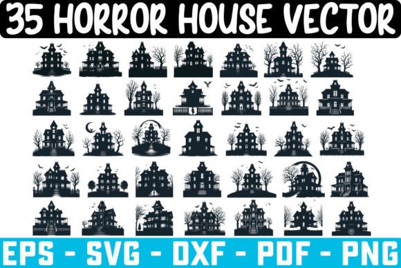 Download Funny Halloween Haunted House Svg Bundle - Haunted house svg Collection