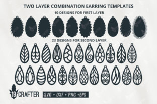 Download Two Layer Tear Drop Earring Template - Premium Resources