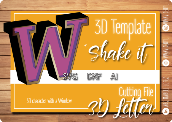 Download 3D Letter with Window: W - Premium Resources