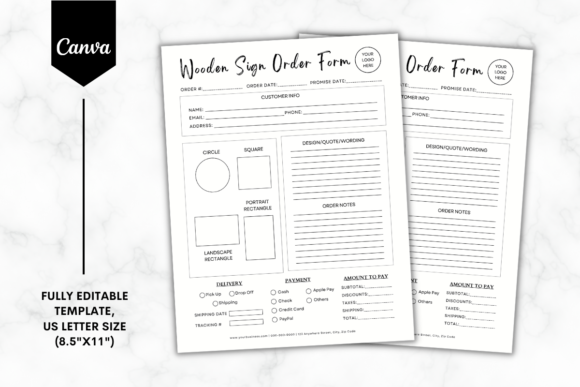 Download Custom Wooden Sign Order Form Template 3 - Form Collection