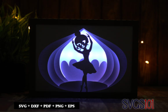 Download Cute Ballerina DIY Shadow Box Light Box - Diy Collection