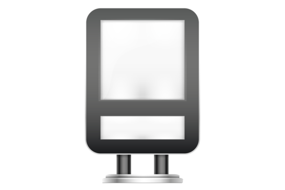 Download Ad Panel Mockup. Media Screen White Temp - Panel mockup Collection