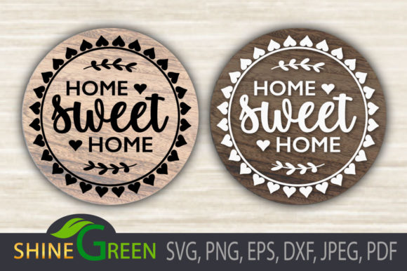 Download Home Sweet Home SVG Round Wood Sign - Home svg Collection