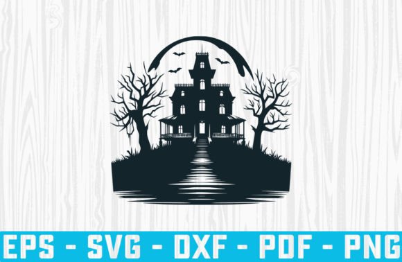 Download Funny Halloween Haunted House Svg File - Premium Resources