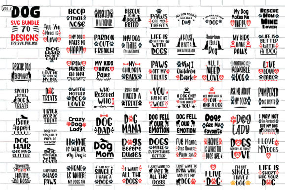 Download 70 Dog SVG PNG Cutting Print Ready Files - Print ready Collection