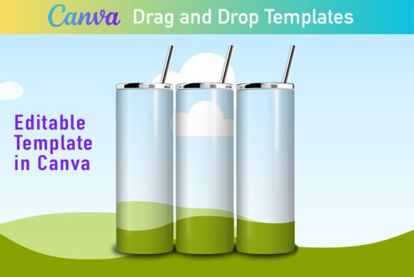 Download Canva Tumbler Drag and Drop Mockup, 20oz - Drop Collection