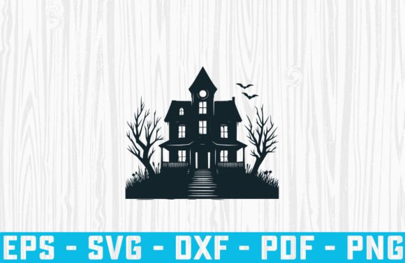 Download Funny Halloween Haunted House Svg File - Premium Resources