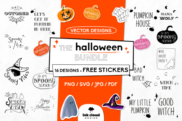 Download Halloween Bundle Pumpkin Spooky Cut File - Spooky cut file Collection