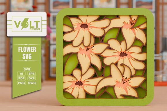 Download Flower 3d SVG Paper Laser Cutting Files - 3d svg Collection
