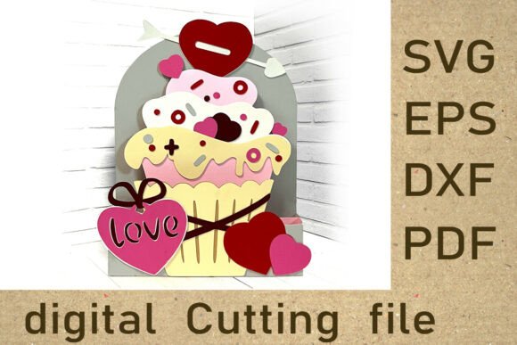 Download Valentine Cake SVG DIY Love Card for Cri - Diy Collection