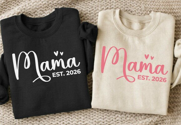 Download Mama Est 2026 SVG | Baby Shower Gift PNG - Baby shower gift Collection