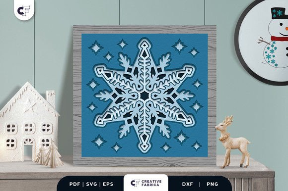 Download Snowfall Pattern 3D Paper Cutting SVG - 3d paper cutting Collection
