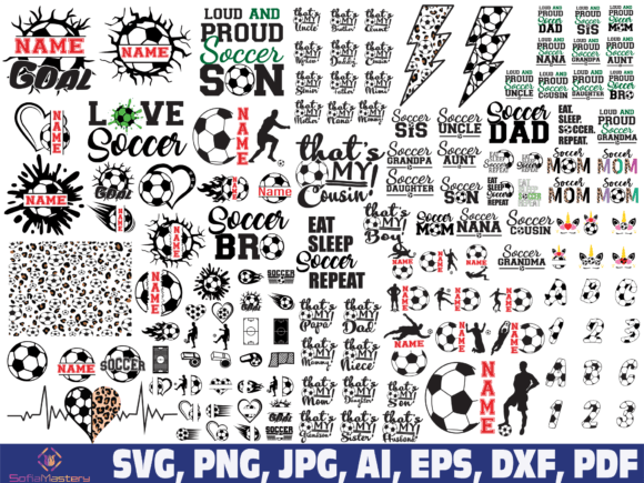 Download Soccer Svg Bundle, Soccer Font Alphabet - Soccer svg Collection