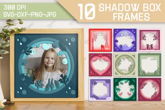 Download 3D Shadow Box Frame Paper Cut Bundle - Shadow box frame Collection