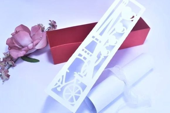 Download Eiffel Tower and Couple Invitation Box - Premium Resources