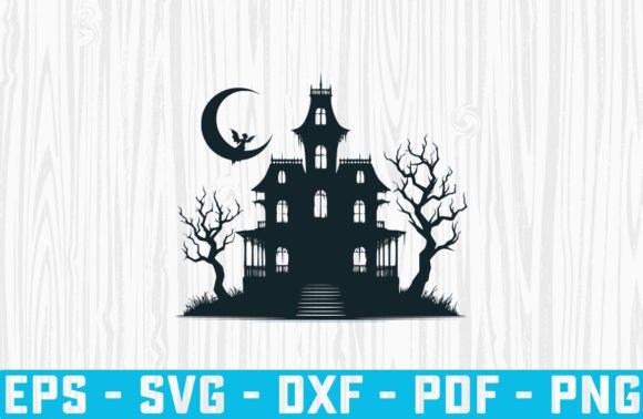 Download Funny Halloween Haunted House Svg File - Premium Resources