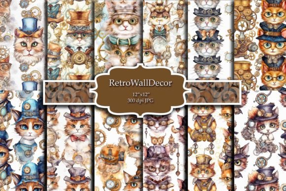 Download Steampunk Kitty Paper - Kitty Collection