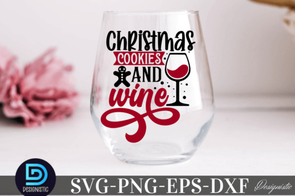 Download Christmas Cookies and Wine SVG - Premium Bundle