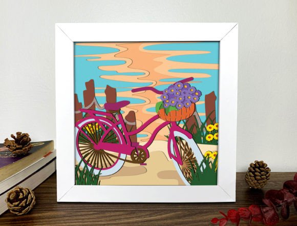 Download Romantic Summer Shadow Box 3D Svg - 3d svg Collection