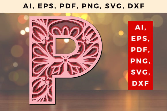 Download Layered&nbsp;P&nbsp;Letter&nbsp;Mandala SVG - Premium Resources