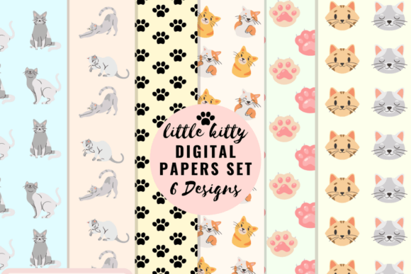 Download Little Kitty Digital Papers - Kitty Collection