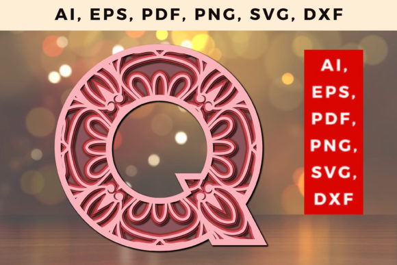 Download Layered&nbsp;Q&nbsp;Letter&nbsp;Mandala SVG - Premium Resources
