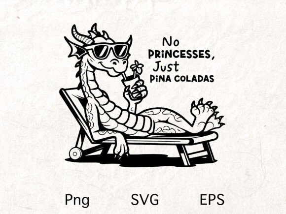 Download Funny Dragon SVG "No Princesses... - Dragon svg Collection