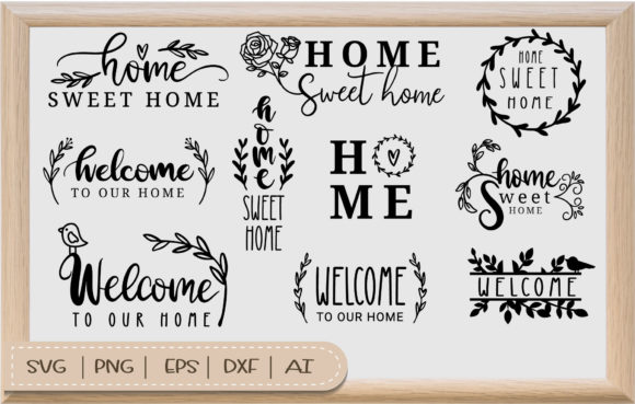 Download Home Sweet Home SVG Bundle for Cut File - Home svg Collection